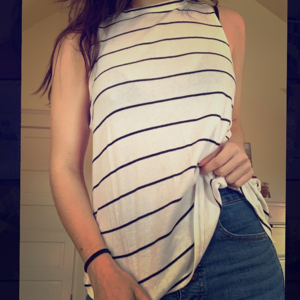 BP Nordstrom Stripped Muscle Tee